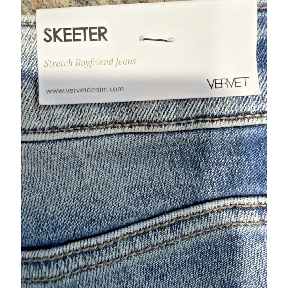 NWT VERVET Skeeter Distressed Boyfriend Jeans Size 25 V2787 - Picture 6 of 7